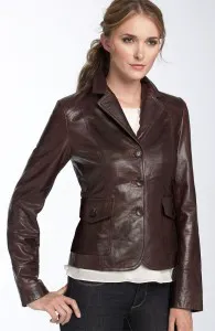 Calvin Klein Leather Blazer