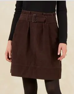 Martin + Osa Belted Corduroy Skirt