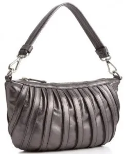 Calvin Klein Metallic Pleats Hobo