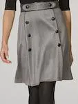 Gray Button Down Skirt from Shani