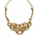 banana republic knot necklace in gold