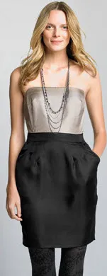 Banana Republic Silk Color-Block Dress