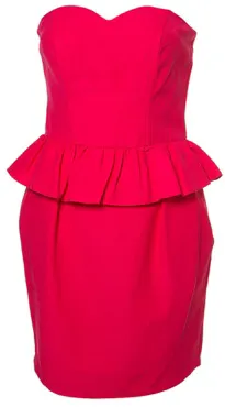 bandeau peplum dress bandeau peplum dress