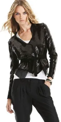 bcbg sequin jacket