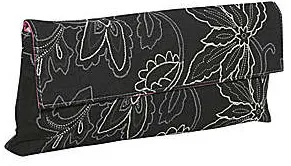 black floral clutch