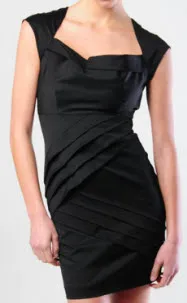 black halo alice cutout mini dress