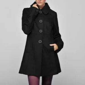 black wool coat