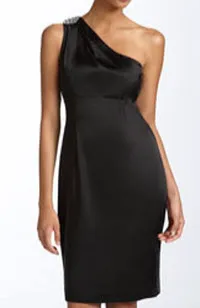 calvin klein one shoulder little black dres