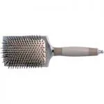 ceramic and ion anti-static square cushioned paddle brush