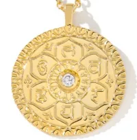 chakra round pendant