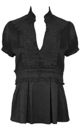 charlotte russe ruffle striped top