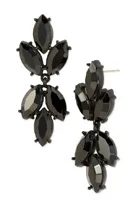 badgley mischka crystal cluster earrings