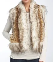 damselle faux lynx vest