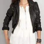 faux leather jacket