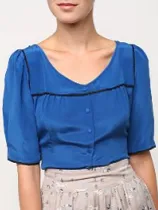 fletcher by lyell button front blouse