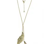 forever 21 leaf pendant necklace