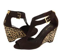 franco sarto leopard print wedges