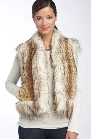faux fur vest