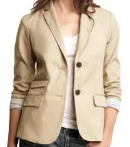 gap khaki blazer
