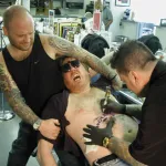 getting a tattoo