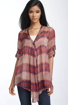 gibson pintucked tunic