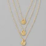 gorjana chain necklace with three discs