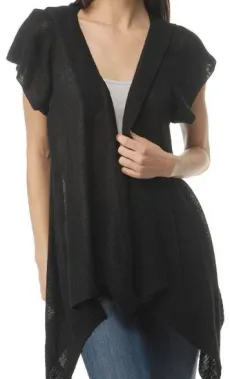 hooded cardigan