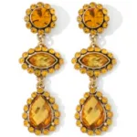 iman crystal drop earrings