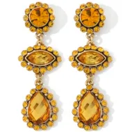 iman crystal drop earrings