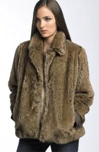 Diesel ‘Wrett’ Faux Fur Jacket