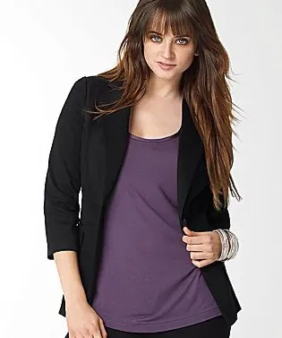jcpenney long black blazer