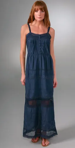 joie zoe vintage lace long dress