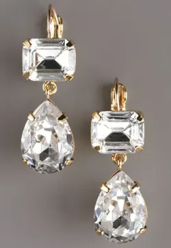 kate spade crystal drop earrings kate spade crystal drop earrings