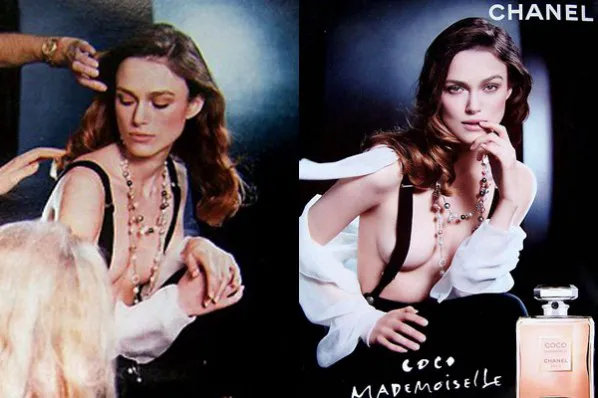 keira knightley airbrushed for chanel