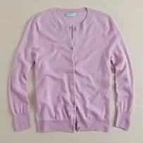 j. crew featherweight cashmere lavender cardigan