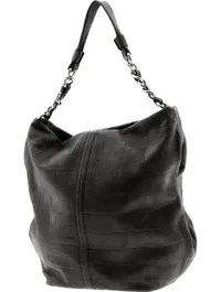 banana republic chain leather tote