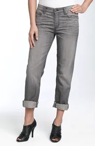 CJ by Cookie Johnson gray love boyfriend jeans