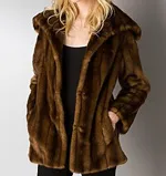 Aqua Faux Mink Fur Coat Aqua Faux Mink Fur Coat