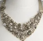Juicy Couture sequin bib necklace