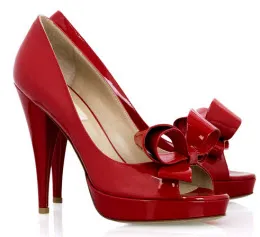 red shoes