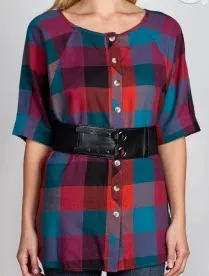 plaid top