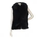 rachel zoe faux fur vest with hook and eye closure rachel zoe faux fur vest with hook and eye closure