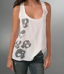 William Rast skull tank