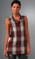 re collection flannel tunic
