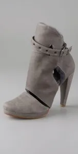 shearling bootie