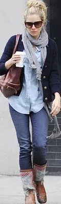 sienna miller in chambray