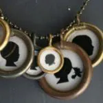 Custom silhouette pendant necklaces from MomFinds