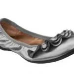 silver ballet flat