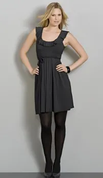 sleeveless ruffle dress