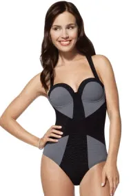 spanx gray and black one piece spanx gray and black one piece
